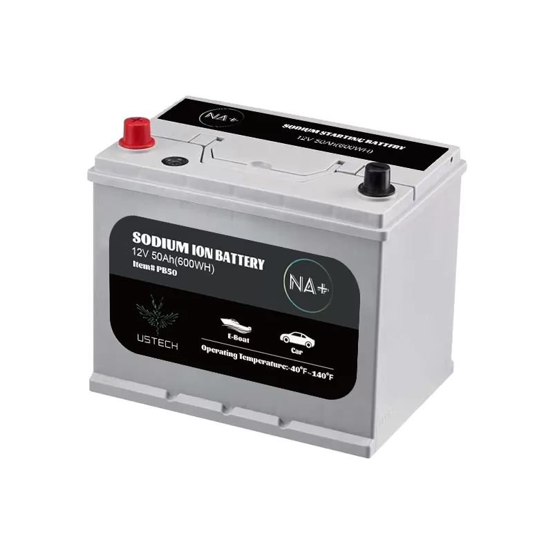12V 50Ah Sodium Na+ Starting Battey