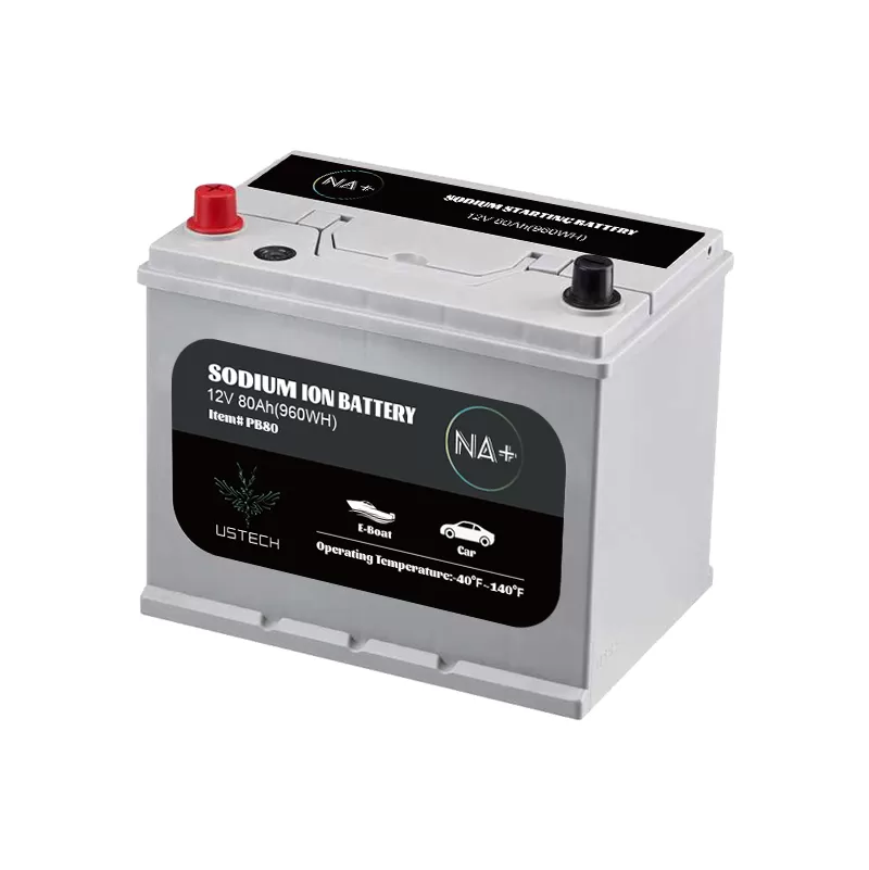 12v 80ah 1200A CCA sodium ion battery